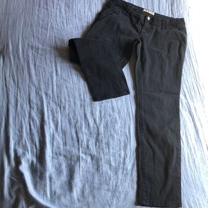 Lei black chino crop jeans